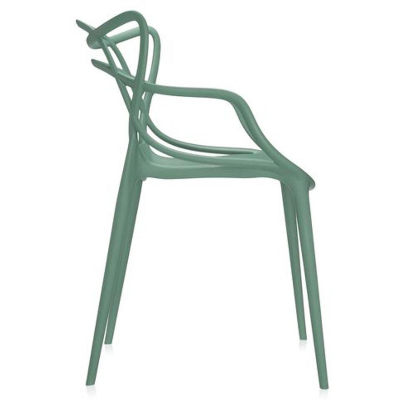 Kartell Καρέκλα πράσινη 84εκ. σειρά Masters Καρέκλες