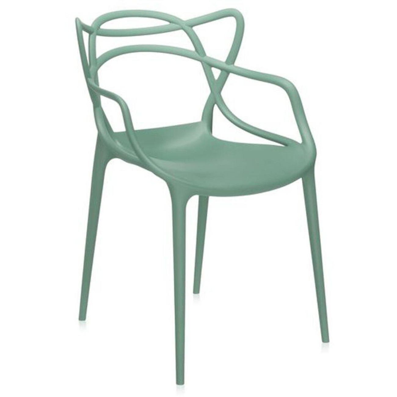 Kartell Καρέκλα πράσινη 84εκ. σειρά Masters Καρέκλες