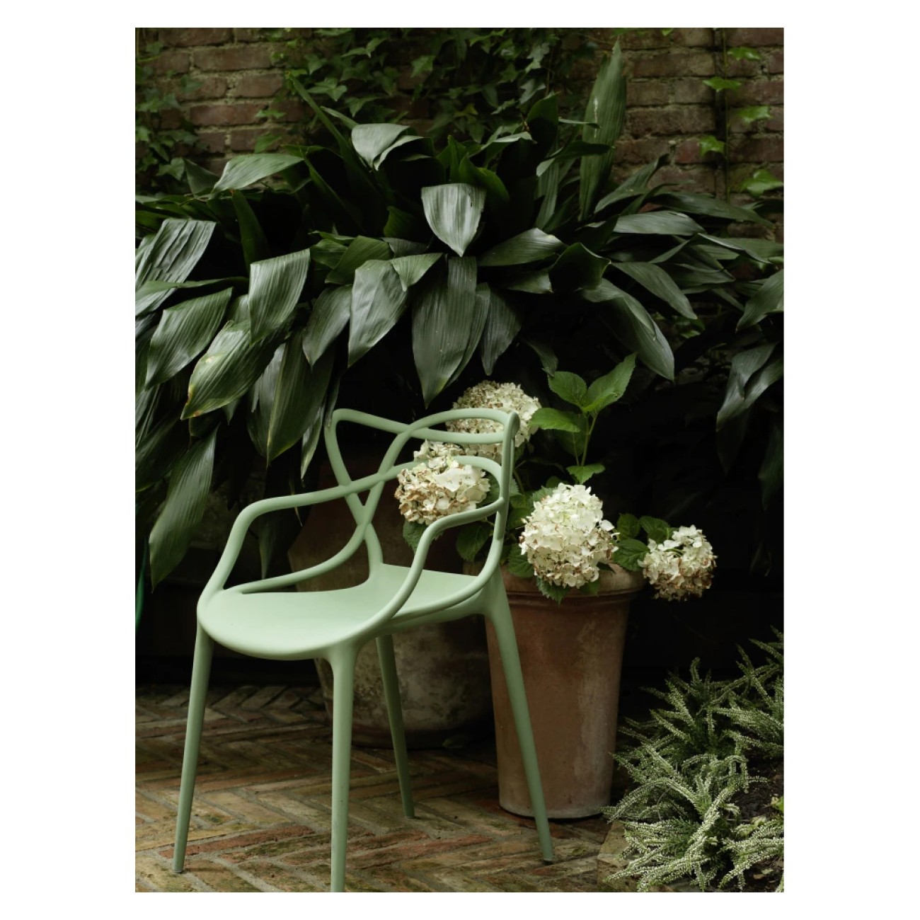 Kartell Καρέκλα πράσινη 84εκ. σειρά Masters Καρέκλες