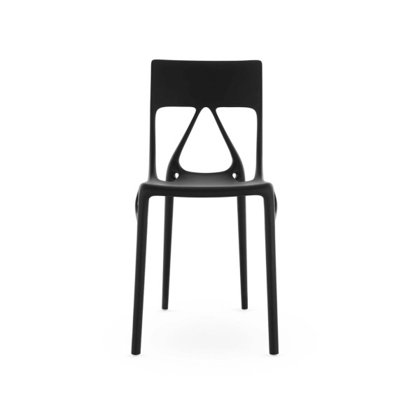 Kartell Καρέκλα μαύρη σειρά A.I. Lite