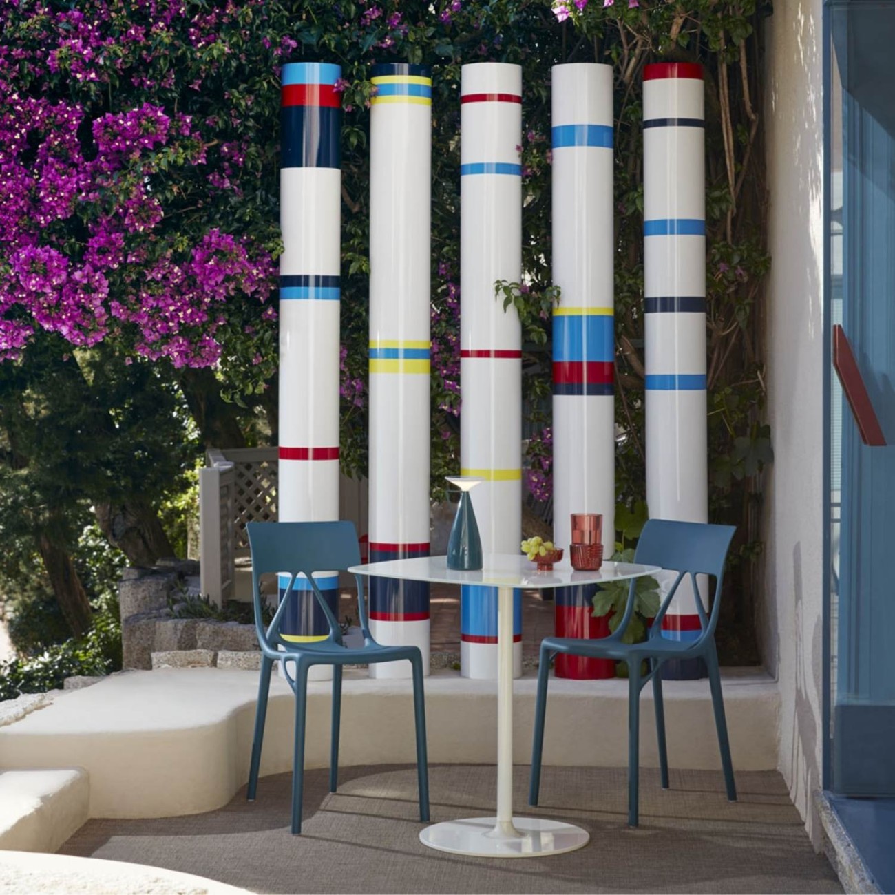 Kartell Καρέκλα petrol σειρά A.I. Lite Καρέκλες
