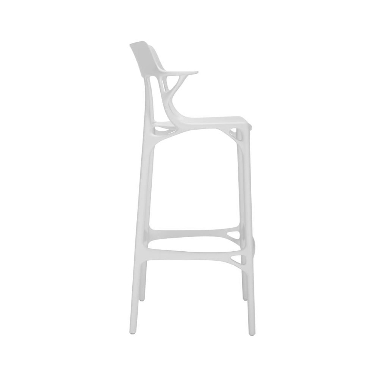 Kartell Σκαμπώ λευκό 99/65εκ. σειρά A.I. Σκαμπό
