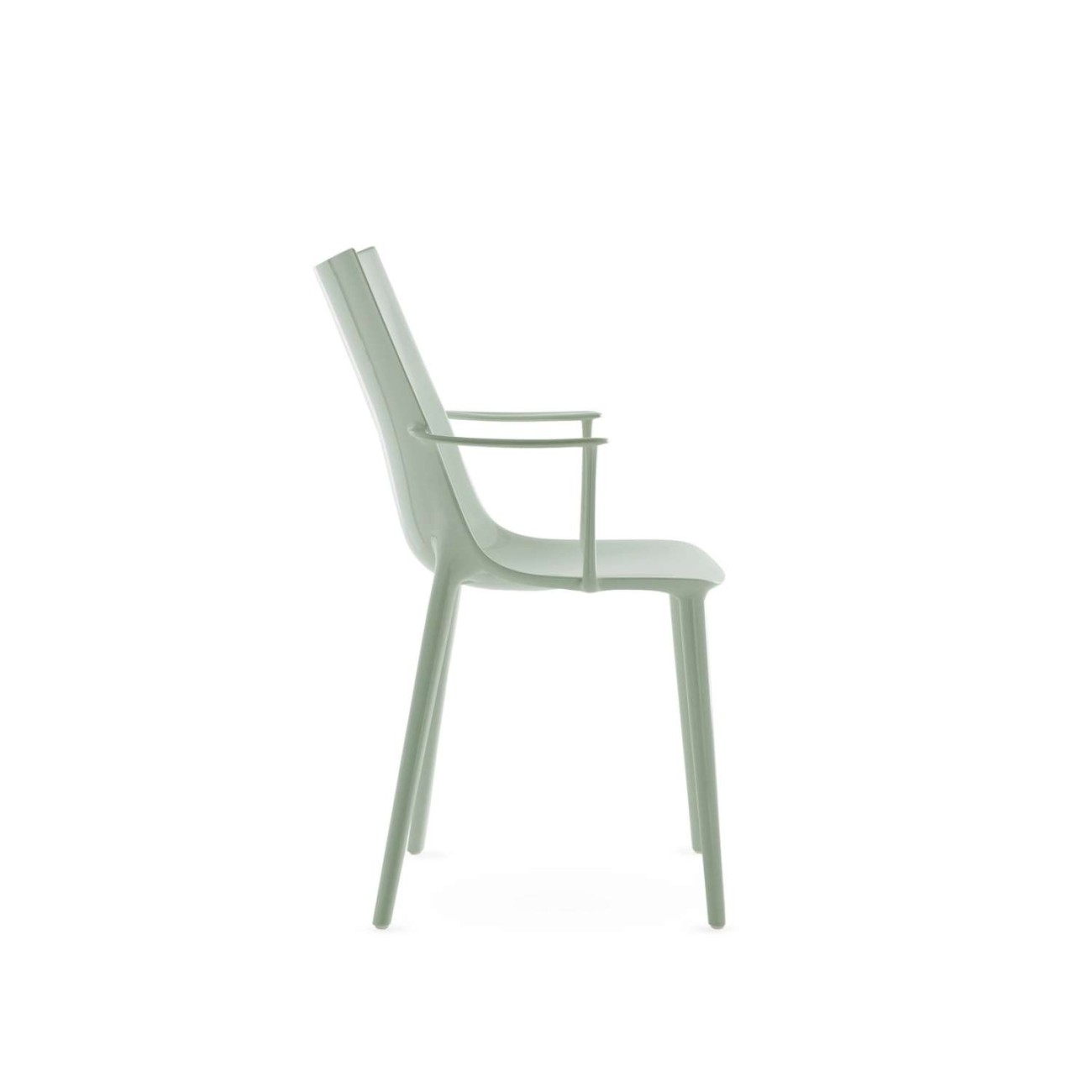 Kartell Καρέκλα Glossy Green σειρά H.H.H. Καρέκλες