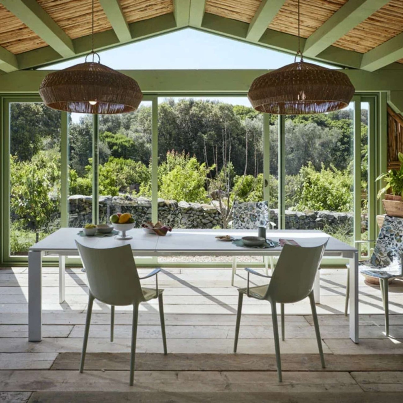 Kartell Καρέκλα Mabelle/Green Cream σειρά H.H.H. Καρέκλες