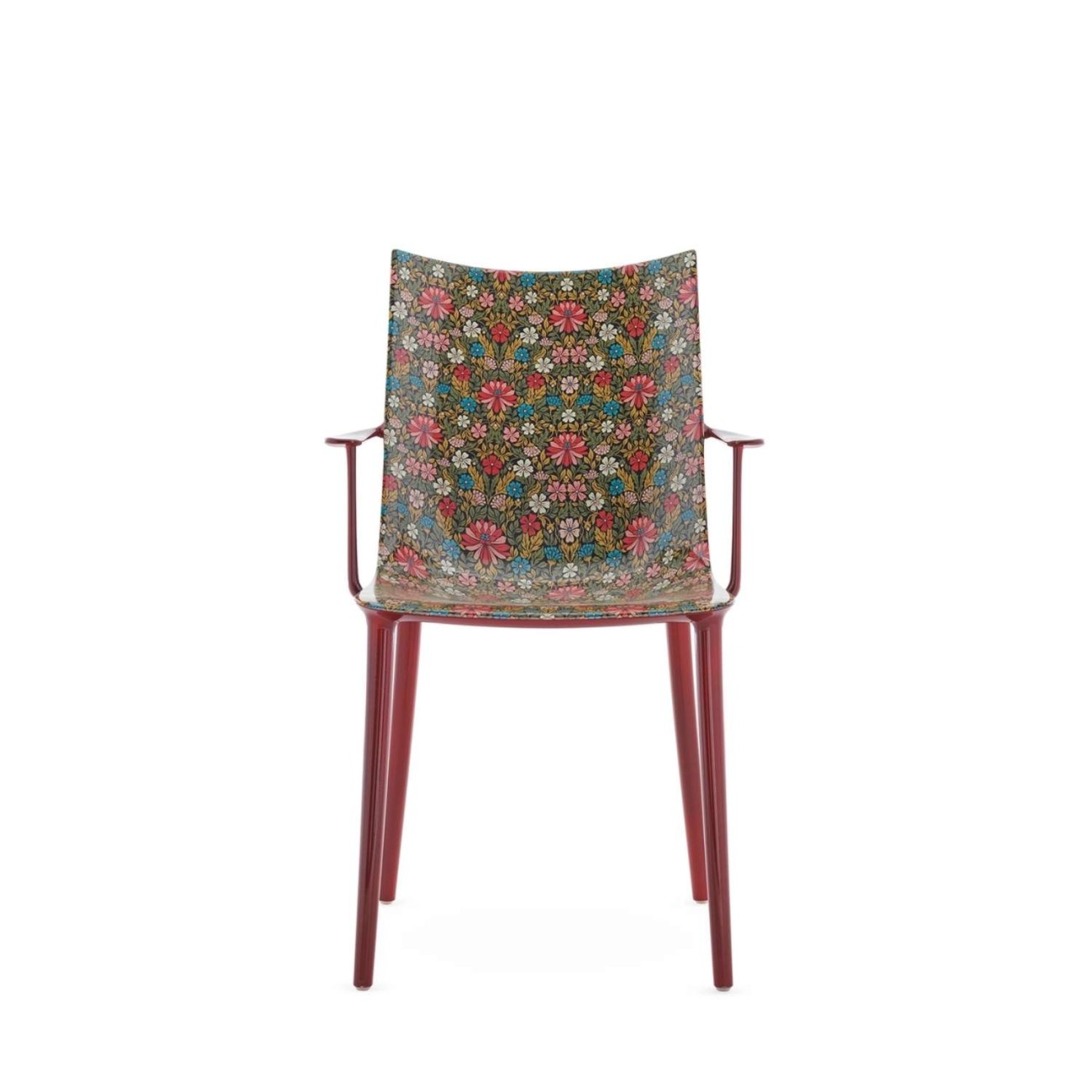 Kartell Καρέκλα Moon Flower/Burgundy lacquer σειρά H.H.H. Καρέκλες