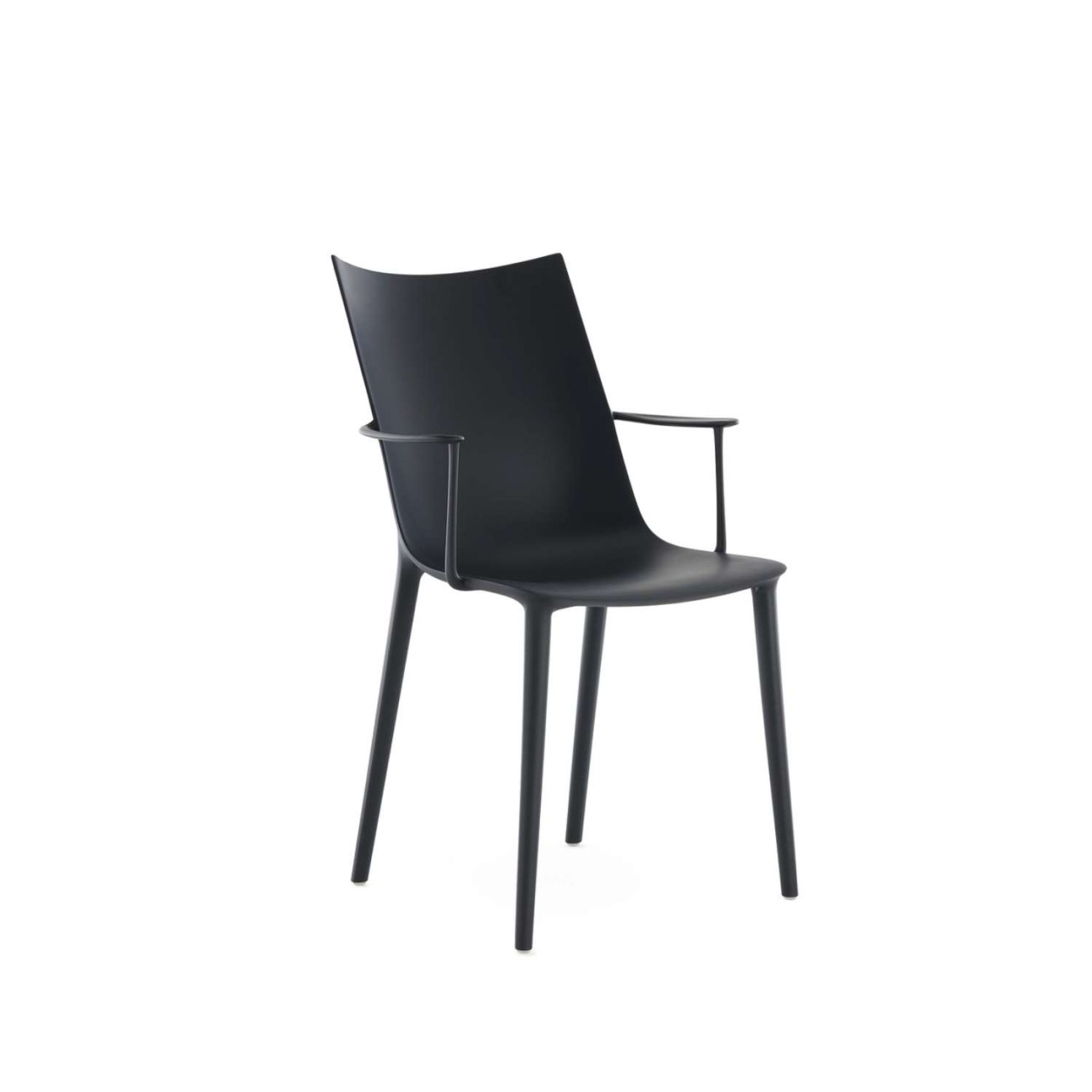 Kartell Καρέκλα Soft Touch Black σειρά H.H.H. Καρέκλες