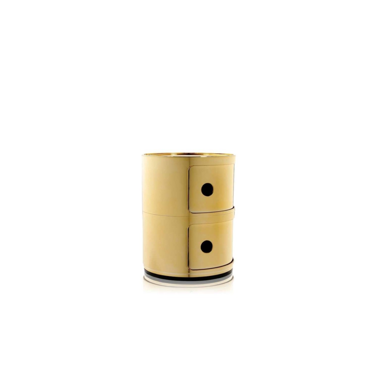 Kartell Συρταριέρα διπλή χρυσή διάμετρος 32 εκ. σειρά Componibily Συρταριέρες