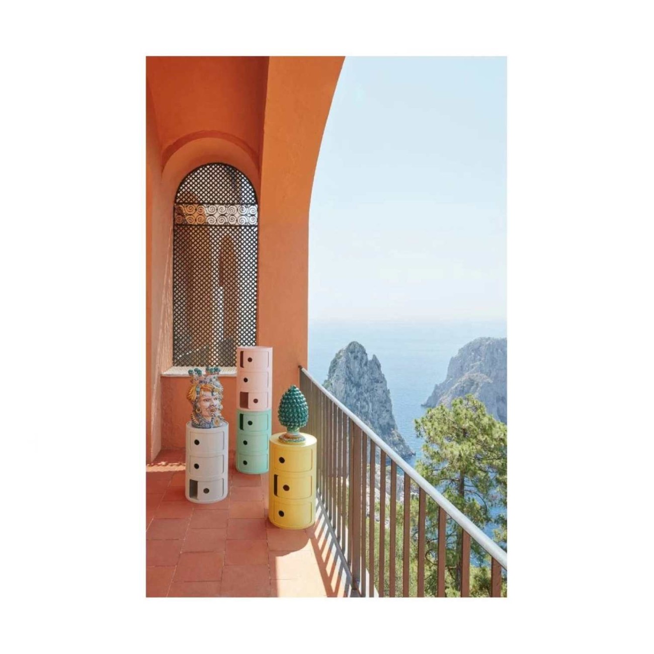 Kartell Συρταριέρα τριπλή κίτρινη διάμετρος 32εκ. σειρά Componibili Bio
 Συρταριέρες