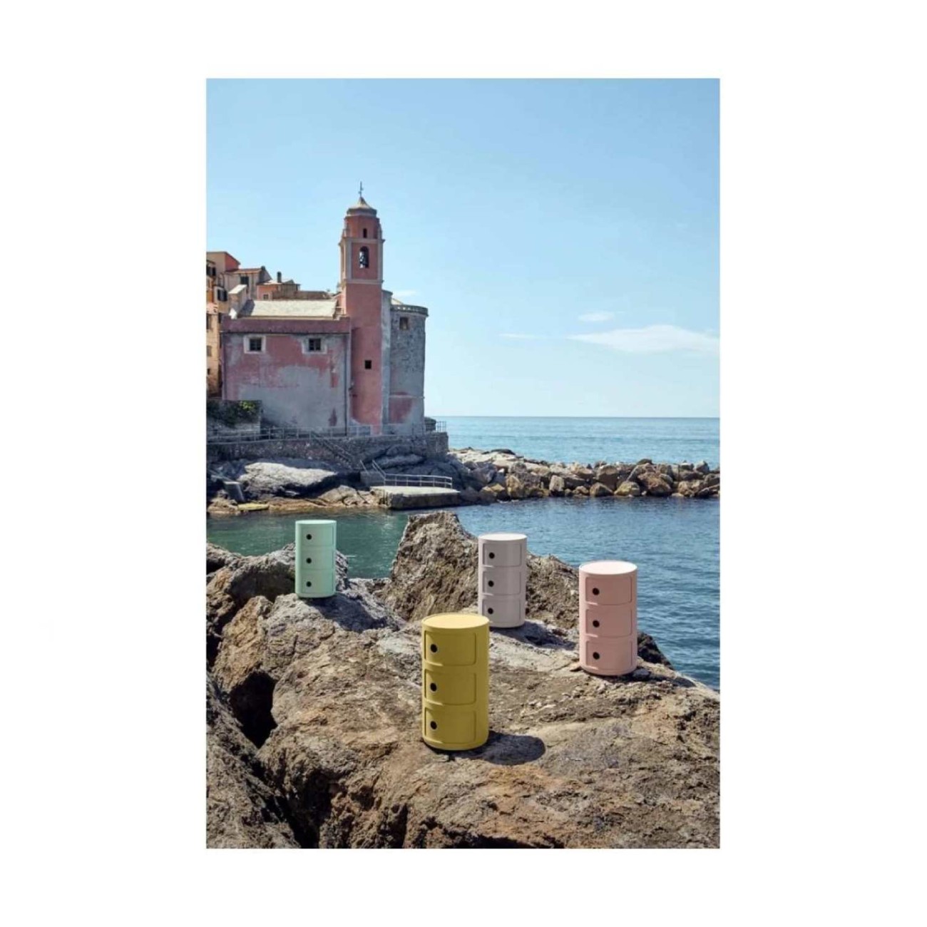 Kartell Συρταριέρα τριπλή κίτρινη διάμετρος 32εκ. σειρά Componibili Bio
 Συρταριέρες