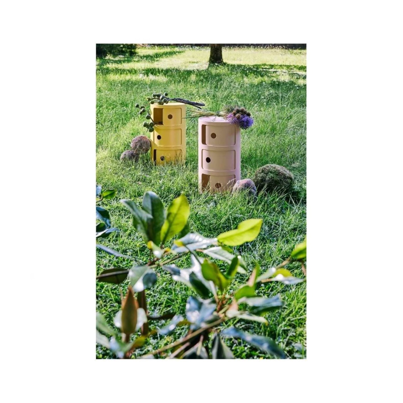 Kartell Συρταριέρα τριπλή ροζ διάμετρος 32εκ. σειρά Componibili Bio
 Συρταριέρες