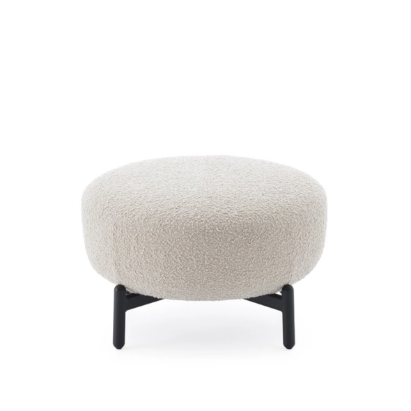 Kartell Πουφ 63x40 εκ. λευκό σειρά Lunam Curly
