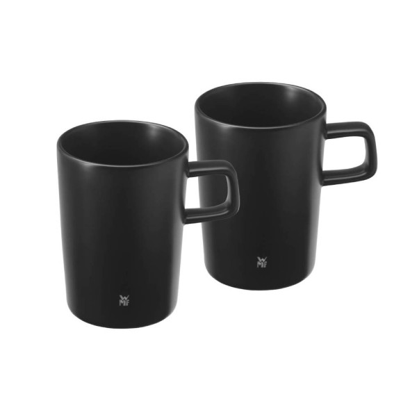 WMF Σετ 2 τεμ. κούπες 250ml stoneware black σειρά Kineo