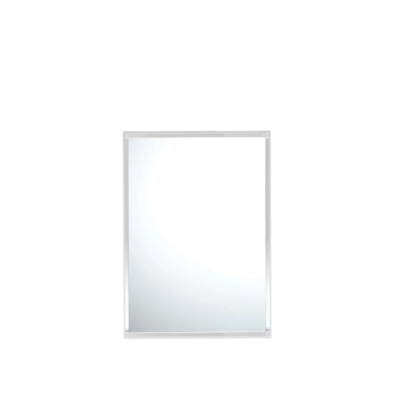 Kartell Καθρέφτης 50Χ70 εκ Glossy White σειρά Only Me Καθρέφτες Τοίχου
