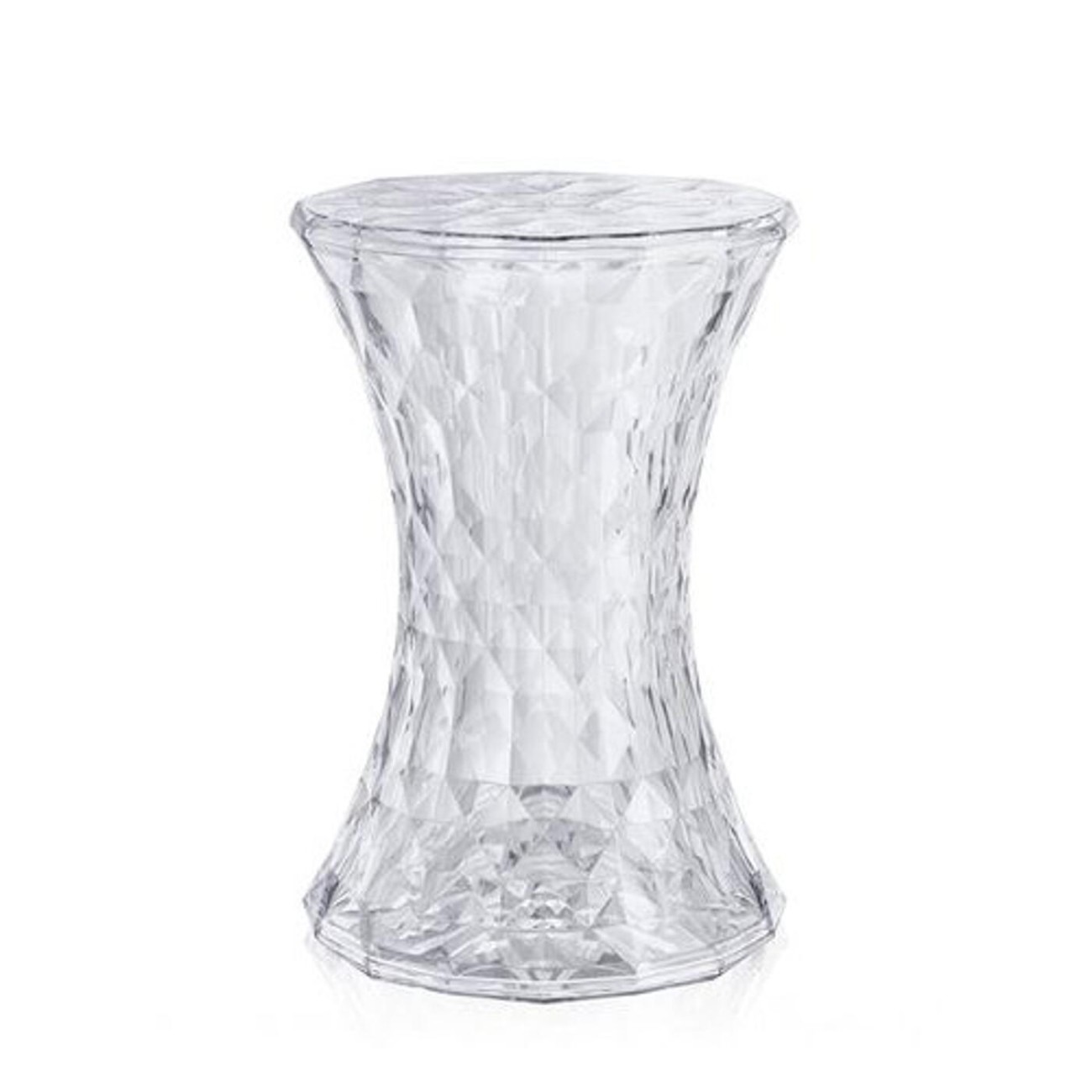 Kartell Σκαμπώ/τραπεζάκι διάφανο 45εκ σειρά Stone Βοηθητικά τραπέζια