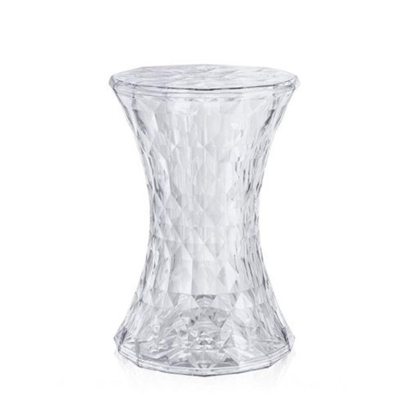 Kartell Σκαμπώ/τραπεζάκι διάφανο 45εκ σειρά Stone