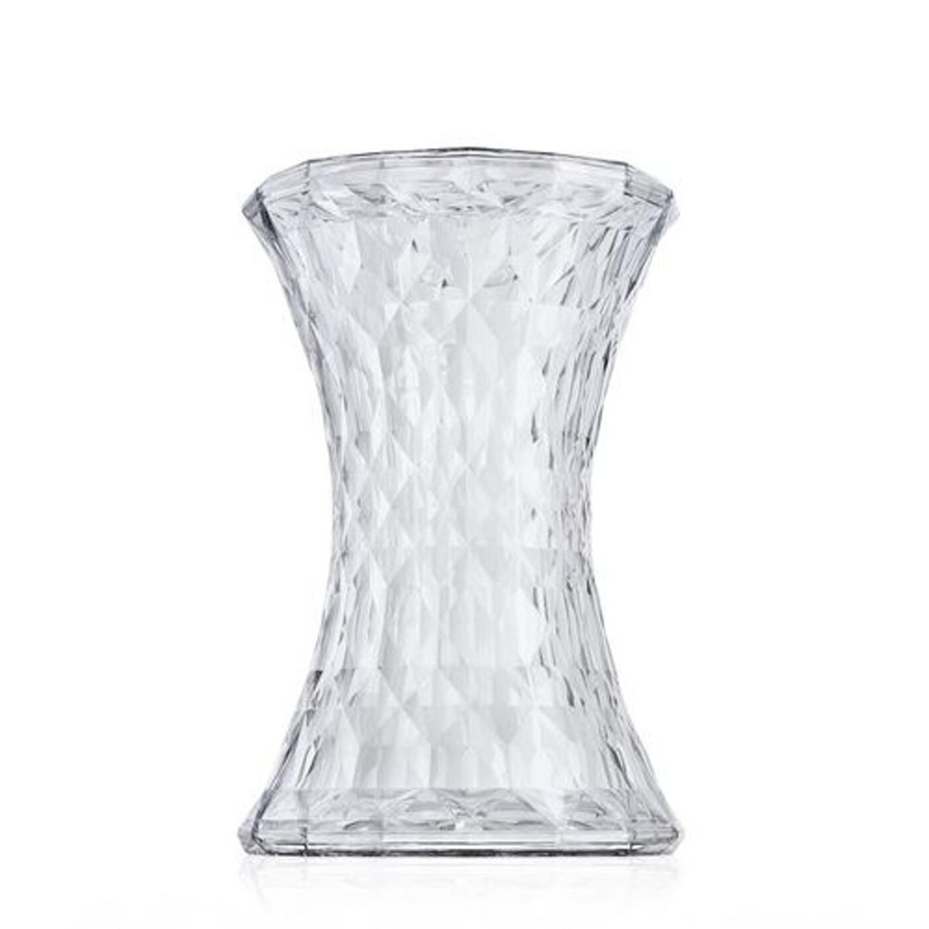 Kartell Σκαμπώ/τραπεζάκι διάφανο 45εκ σειρά Stone Βοηθητικά τραπέζια
