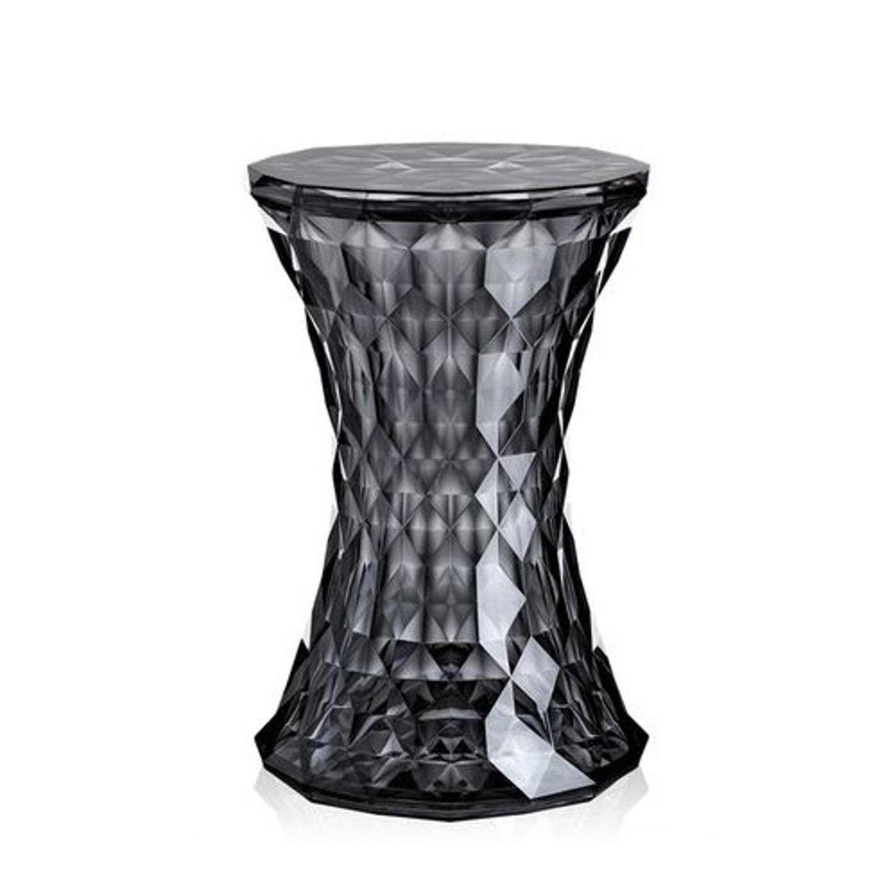 Kartell Σκαμπώ/τραπεζάκι smoke 45εκ σειρά Stone Βοηθητικά τραπέζια
