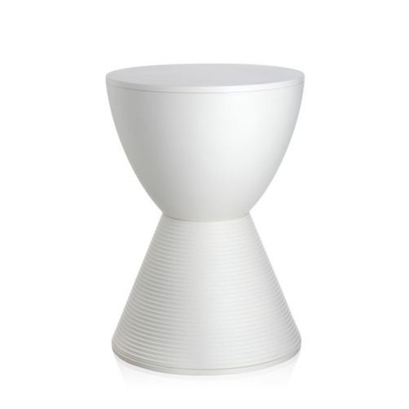 Kartell Σκαμπώ/τραπεζάκι λευκό 43εκ σειρά Prince Aha