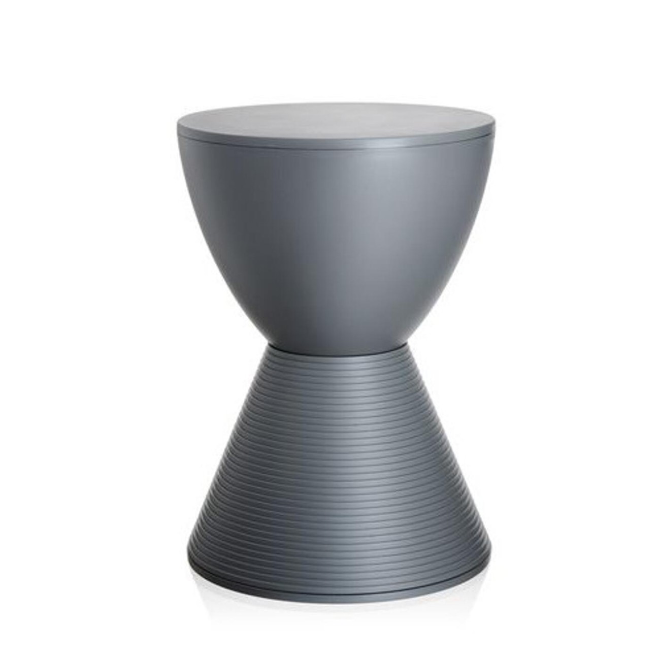 Kartell Σκαμπώ/τραπεζάκι γκρι 43εκ σειρά Prince Aha Βοηθητικά τραπέζια