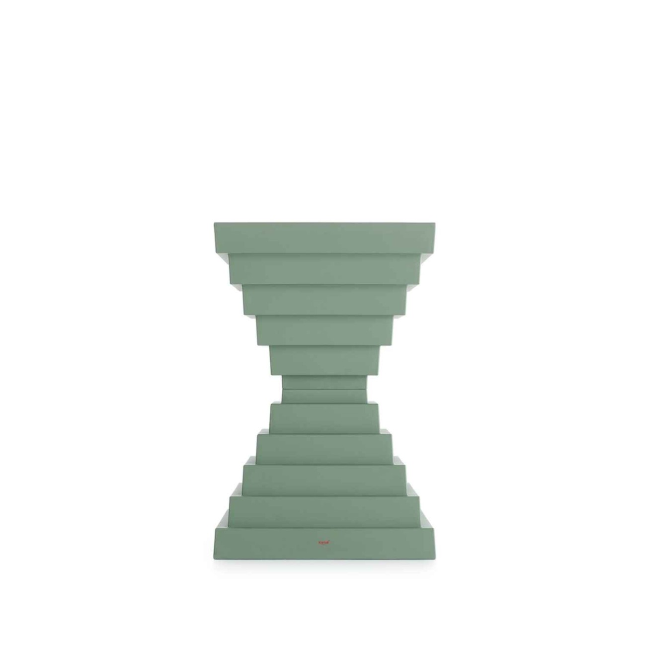 Kartell Σκαμπώ/τραπεζάκι sage green σειρά Ohoh Σκαμπό