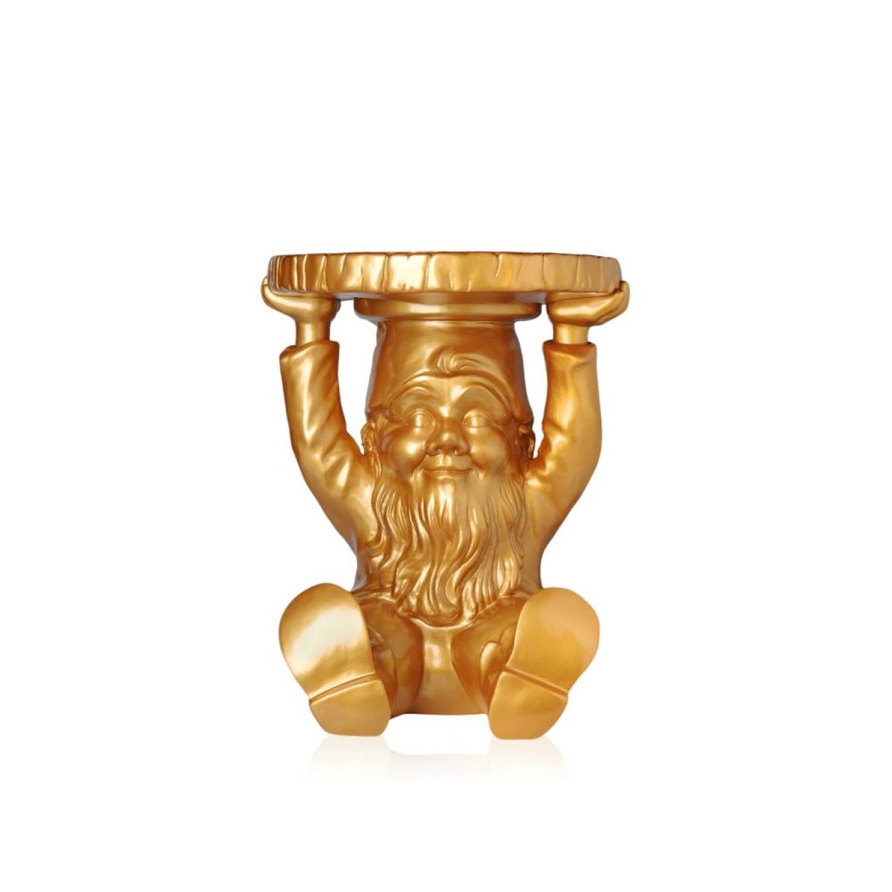 Kartell Σκαμπώ/τραπεζάκι gold σειρά Attila Σκαμπό