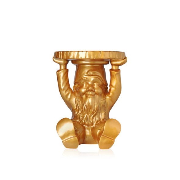 Kartell Σκαμπώ/τραπεζάκι gold σειρά Attila