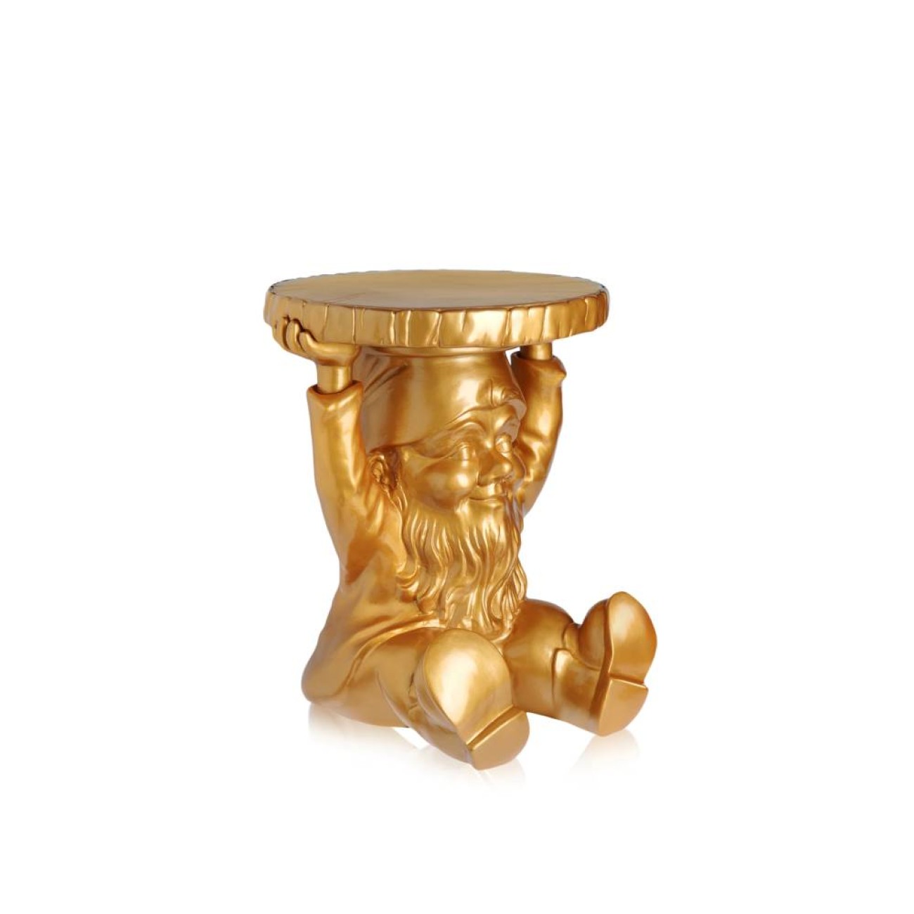 Kartell Σκαμπώ/τραπεζάκι gold σειρά Attila Σκαμπό