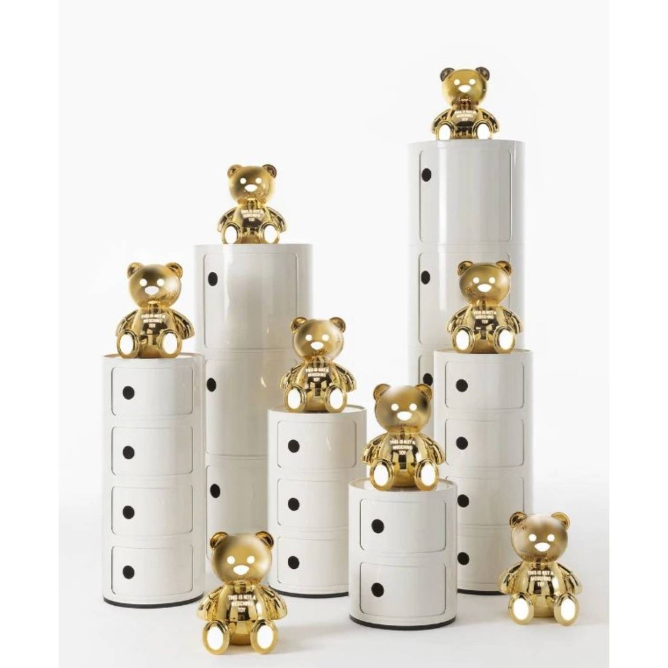 Kartell Λάμπα gold σειρά Toy Moschino Επιτραπέζια