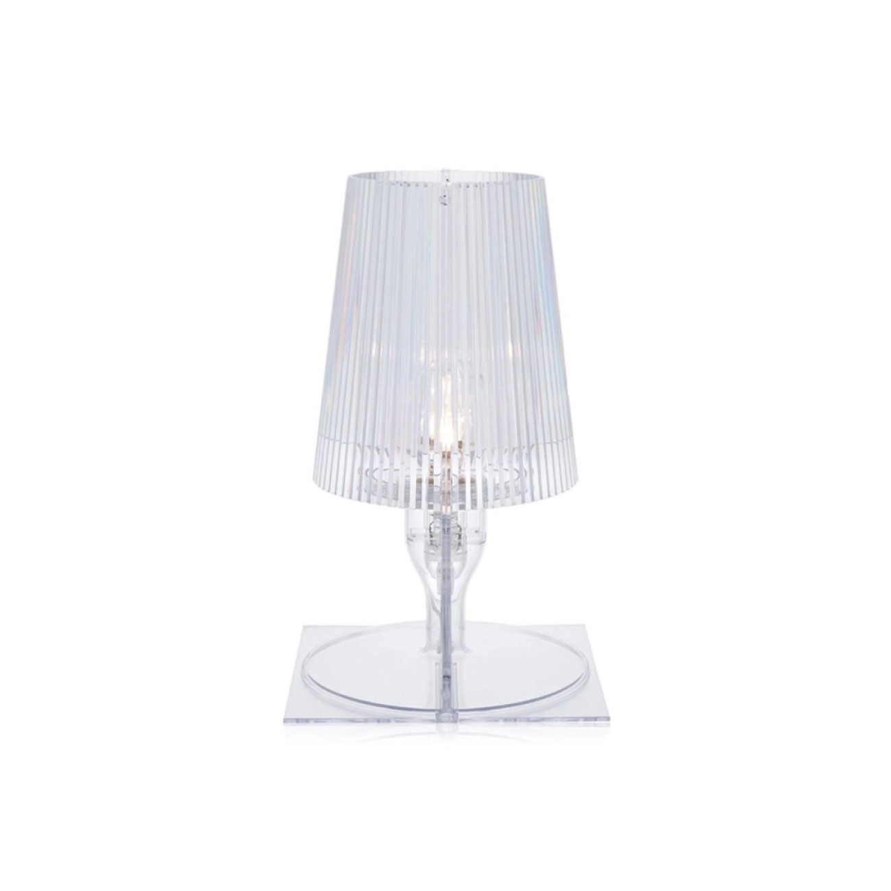 Kartell Φωτιστικό διάφανο 30εκ. σειρά Take Επιτραπέζια
