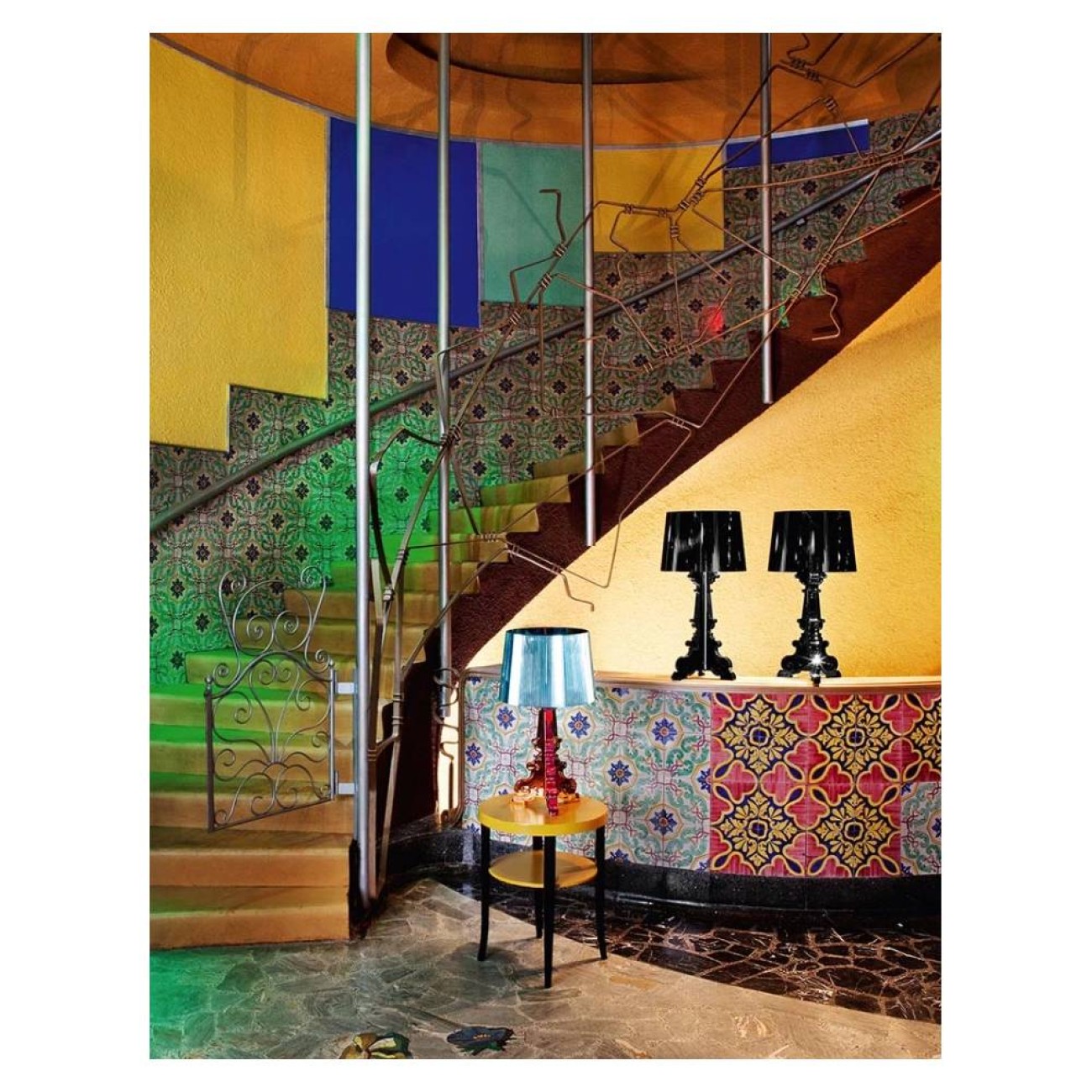 Kartell Φωτιστικό με dimmer μαύρο σειρά Bourgie Επιτραπέζια