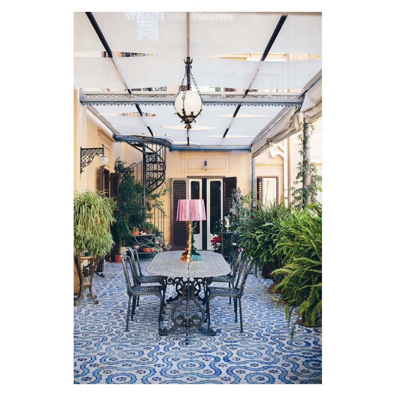 Kartell Λάμπα multicolored fuchsia με dimmer σειρά Bourgie Επιτραπέζια