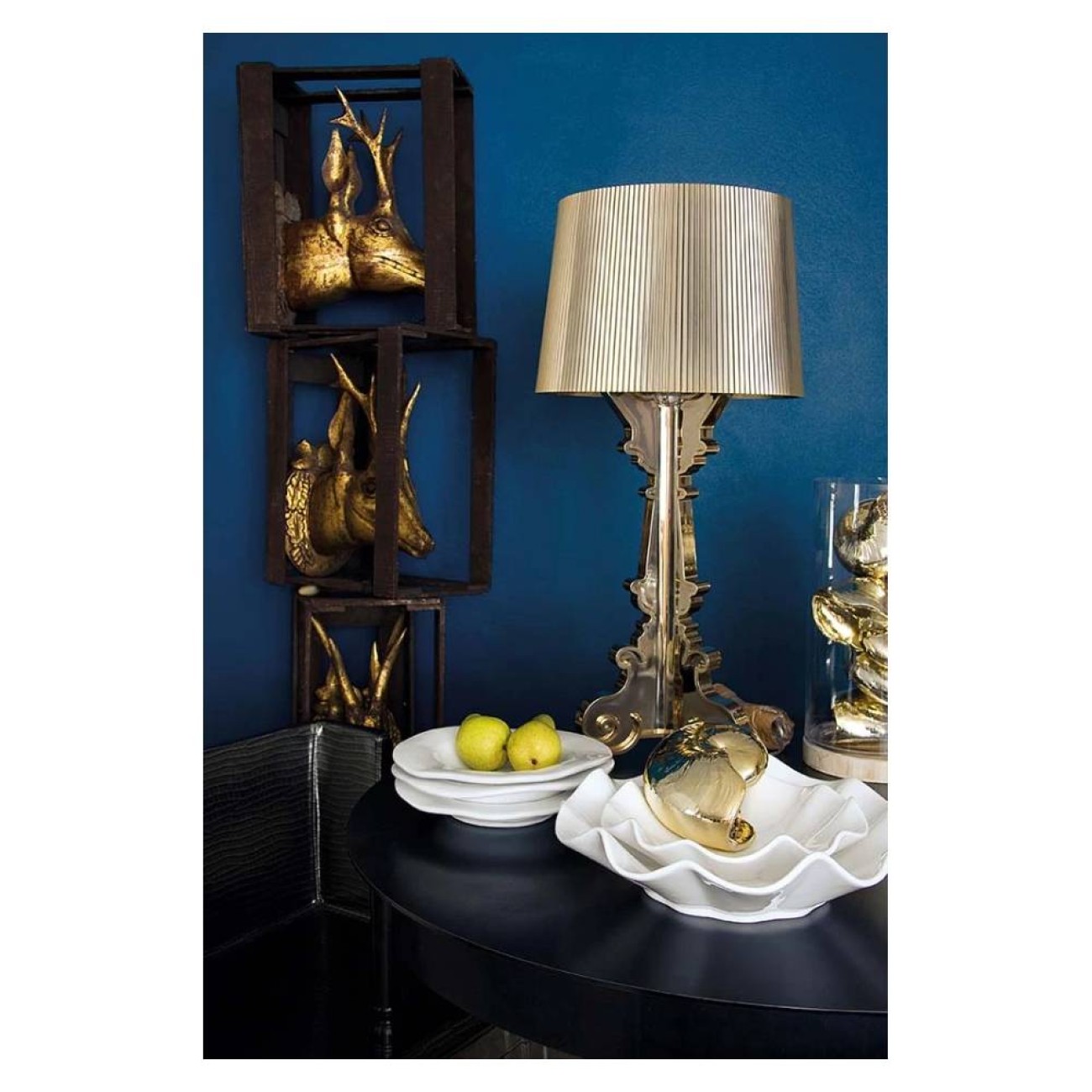Kartell Φωτιστικό με dimmer χρυσό σειρά Bourgie Επιτραπέζια