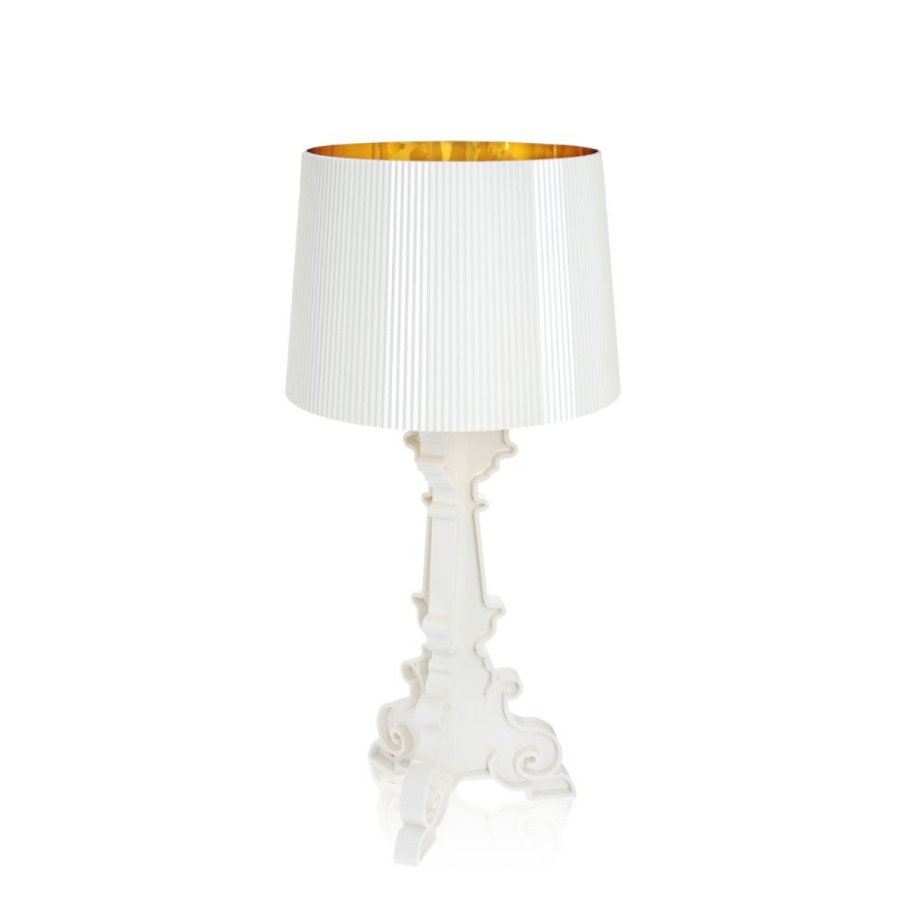 Kartell Φωτιστικό με dimmer λευκό/χρυσό σειρά Bourgie Επιτραπέζια