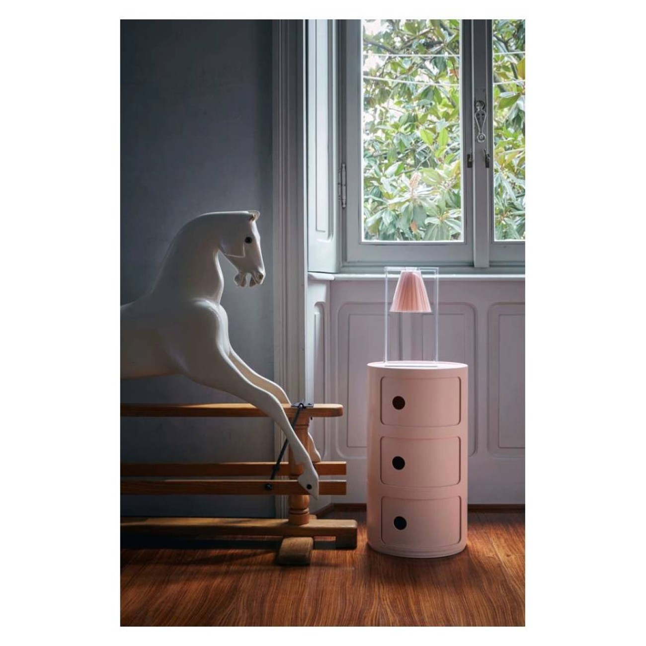 Kartell Λάμπα crystal/pink 17x32εκ. σειρά Light-Air
 Επιτραπέζια