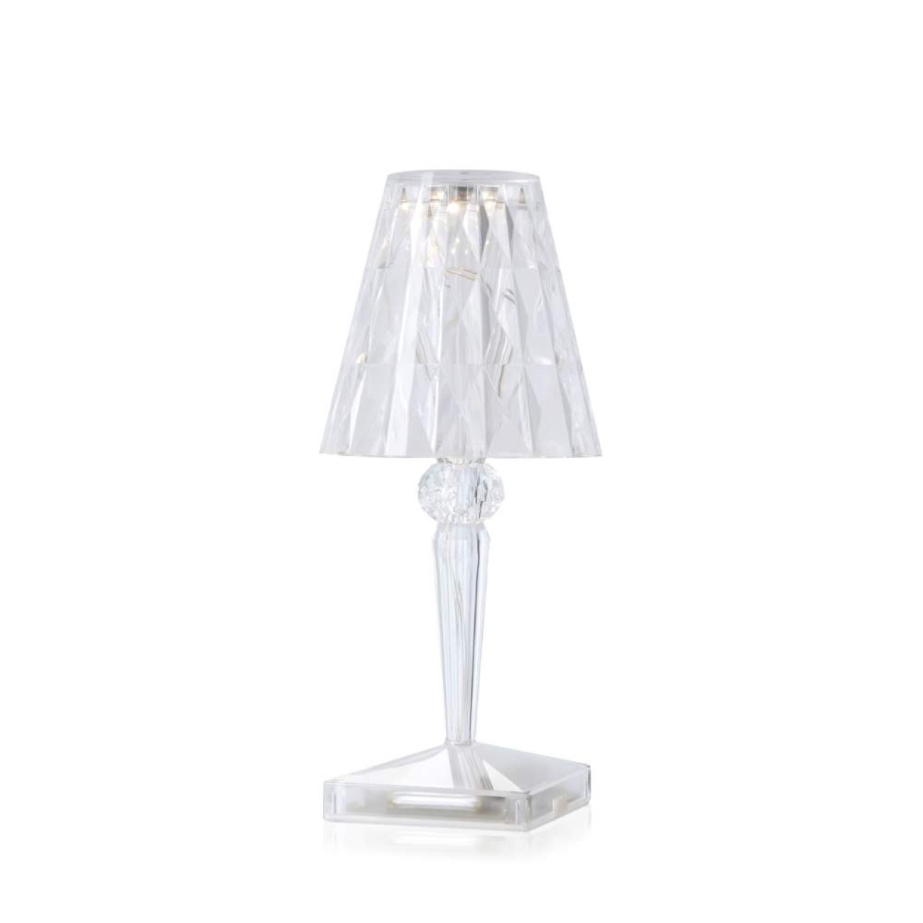 Kartell Λάμπα διάφανη επαναφορτιζόμενη 22cm σειρά Battery Επαναφορτιζόμενα