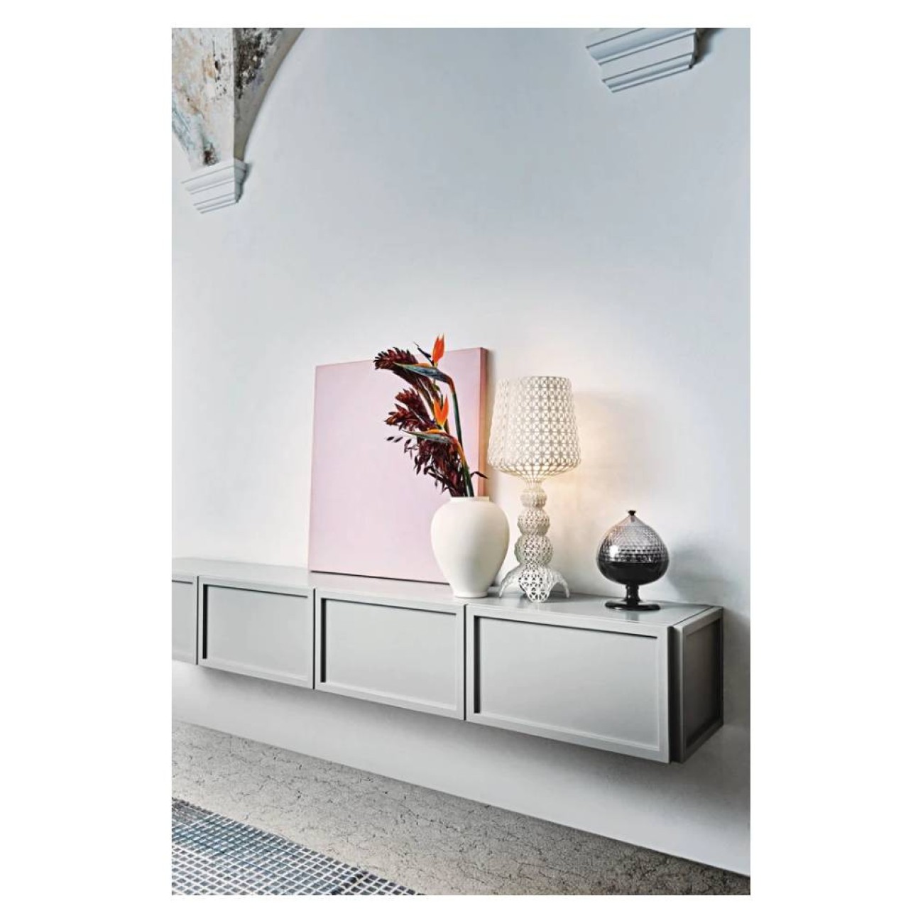 Kartell Λάμπα white σειρά Mini Kabuki Επιτραπέζια