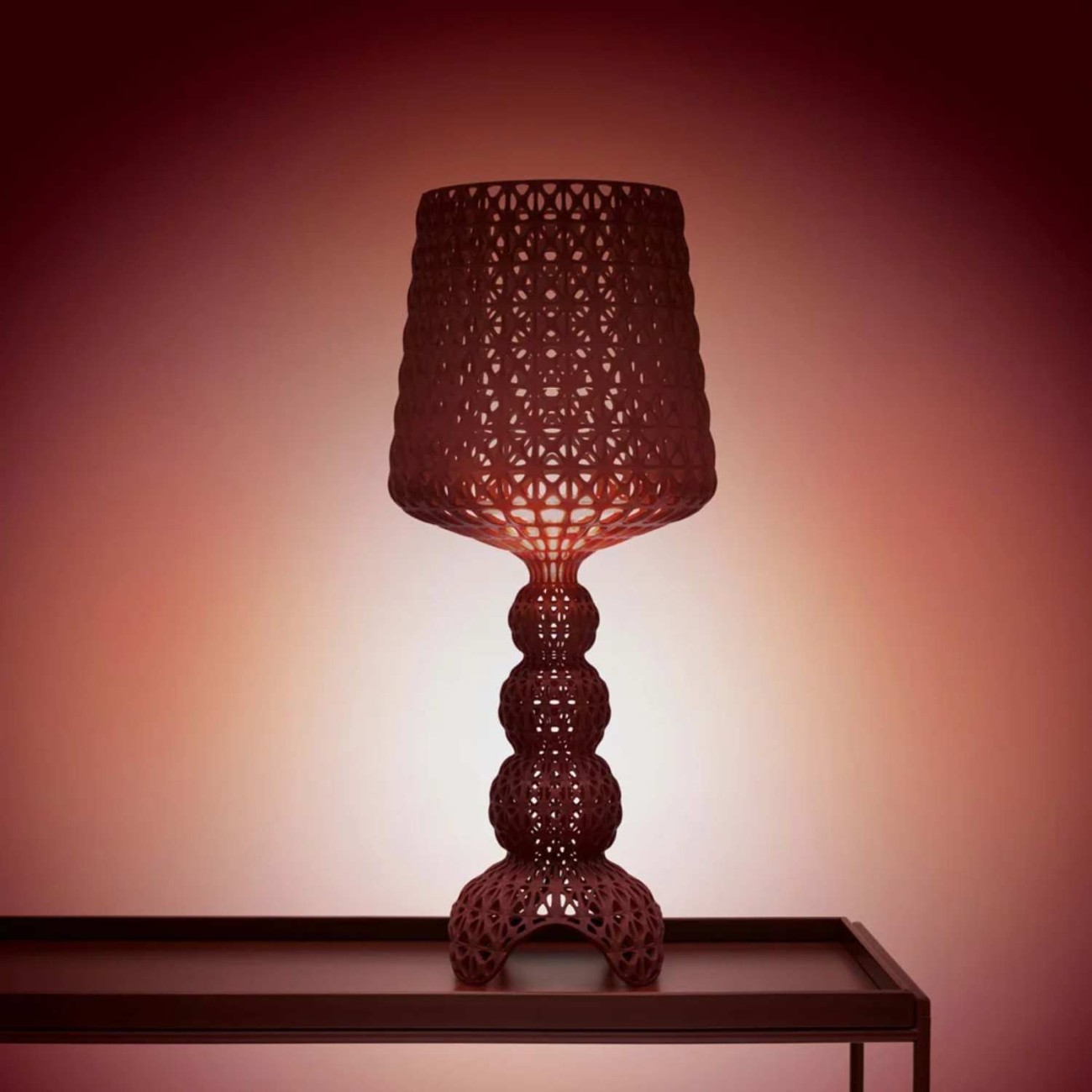 Kartell Λάμπα burgundy σειρά Mini Kabuki Επιτραπέζια Φωτιστικά