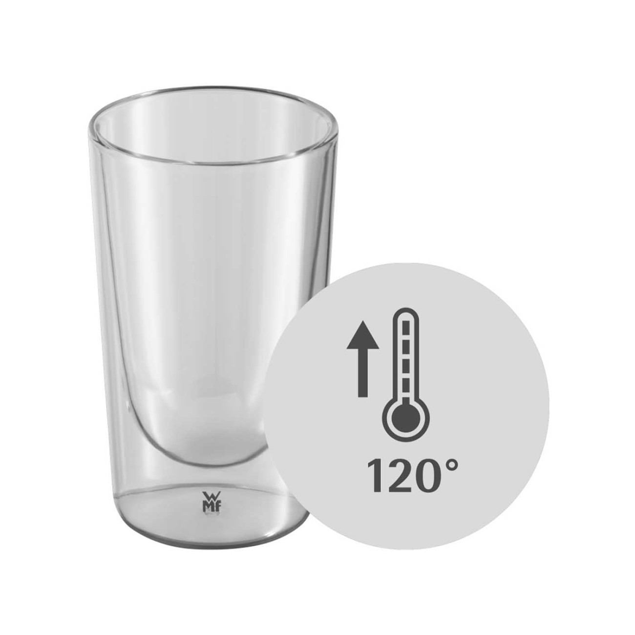 WMF Σετ 2 τεμ. ποτήρια 270ml Latte Macchiato με διπλά τοιχώματα σειρά Kineo Καφές/ Τσάι