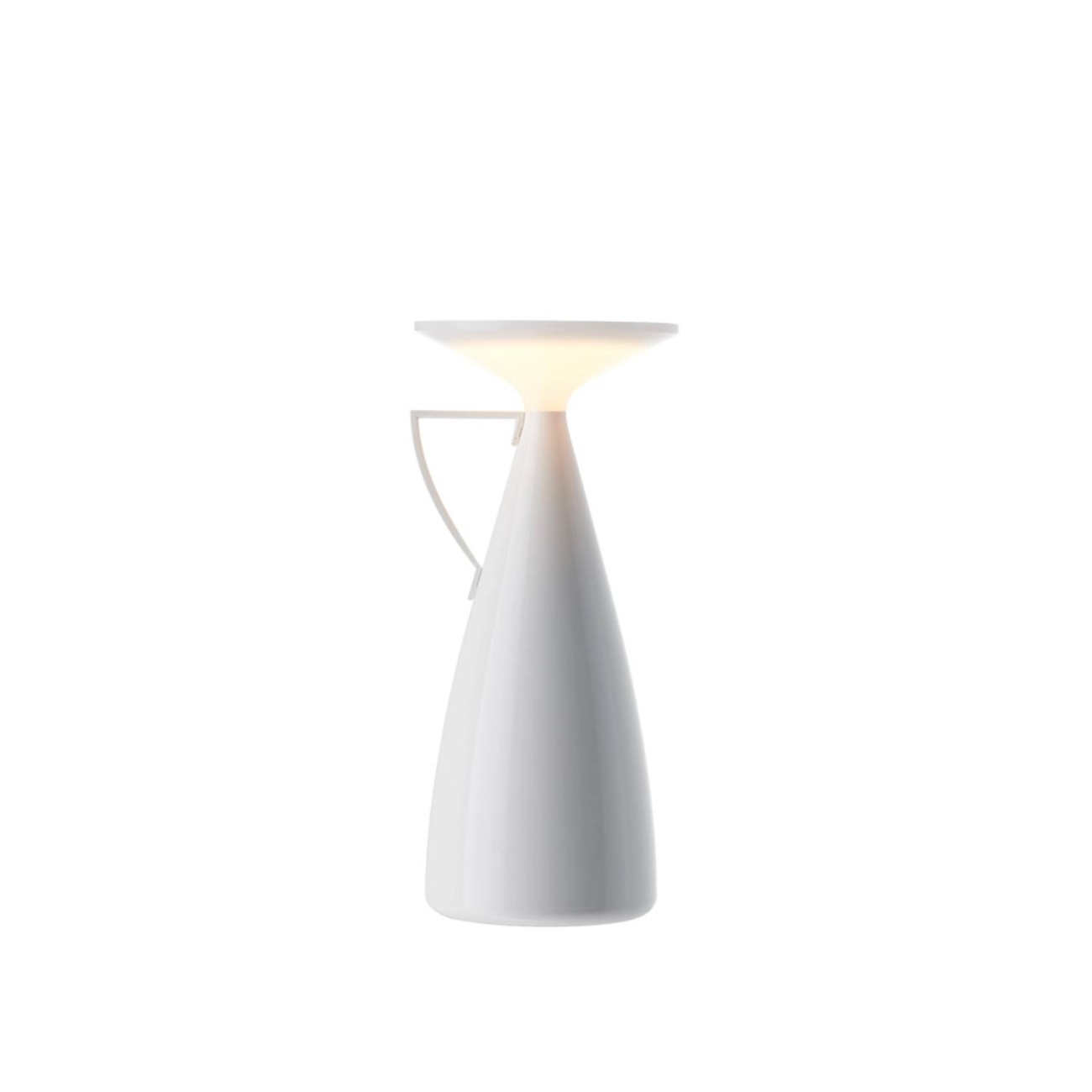 Kartell Λάμπα επαναφορτιζόμενη 23 εκ. Λευκή σειρά Camomille Επιτραπέζια/Επαναφορτιζόμενα