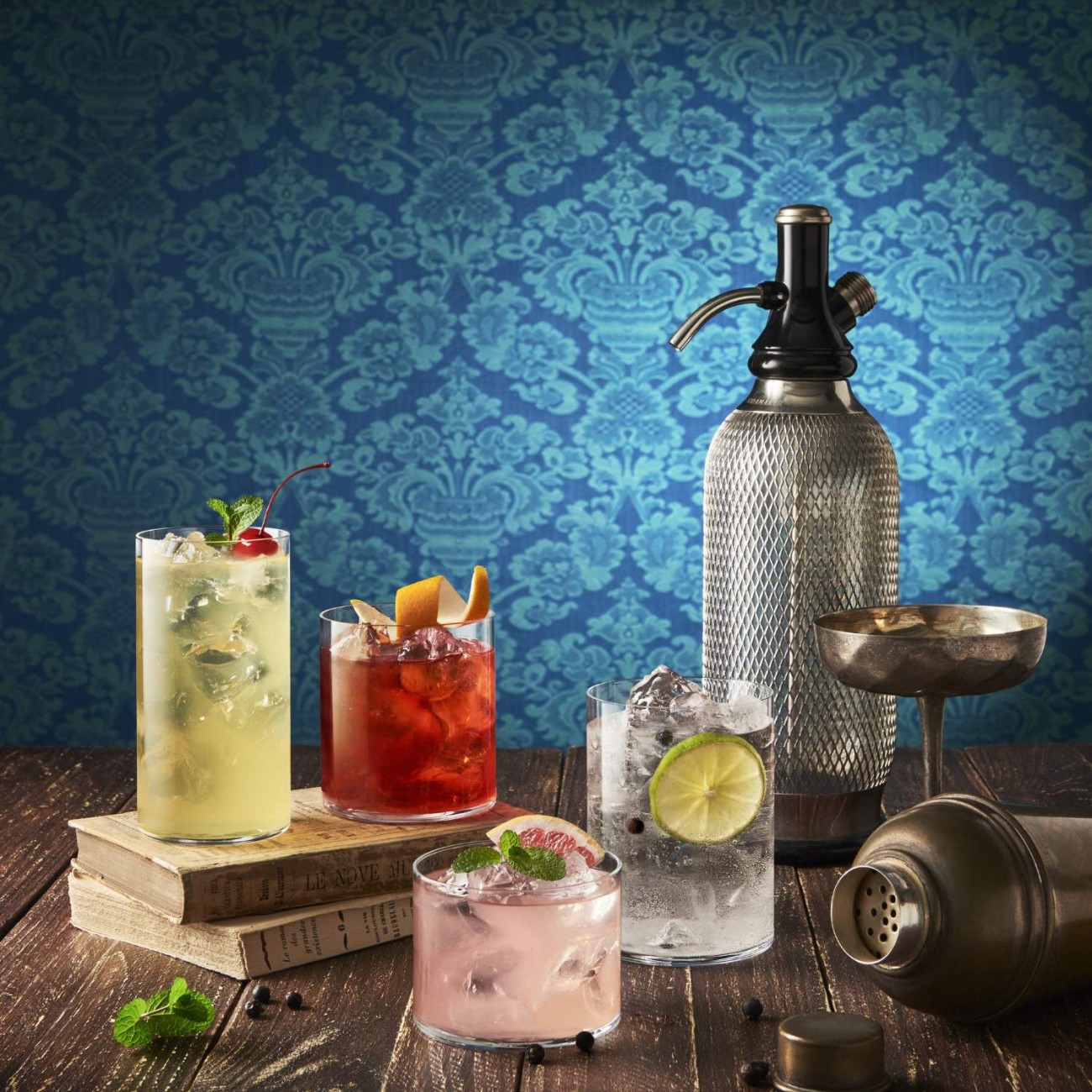 Bormioli Σετ 6 τεμ. Ποτήρια Rocks 350ml σειρά Top Class Square Ποτήρια Ουίσκι/Χυμού