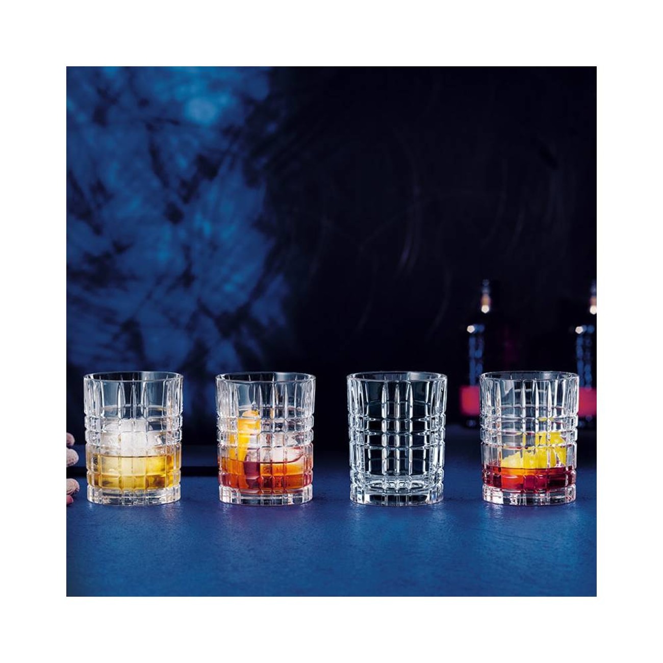 Nachtmann Σετ 4 τεμ. Ποτήρια χυμού/ουίσκι 345ml σειρά Square Square by Nachtmann