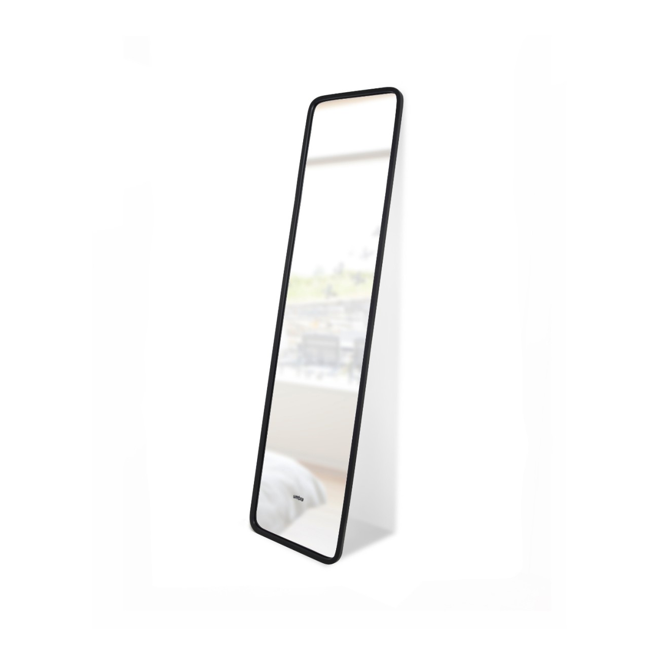 Umbra Καθρέφτης δαπέδου 157x37x5cm μαύρο σειρά Hub Καθρέφτες Τοίχου