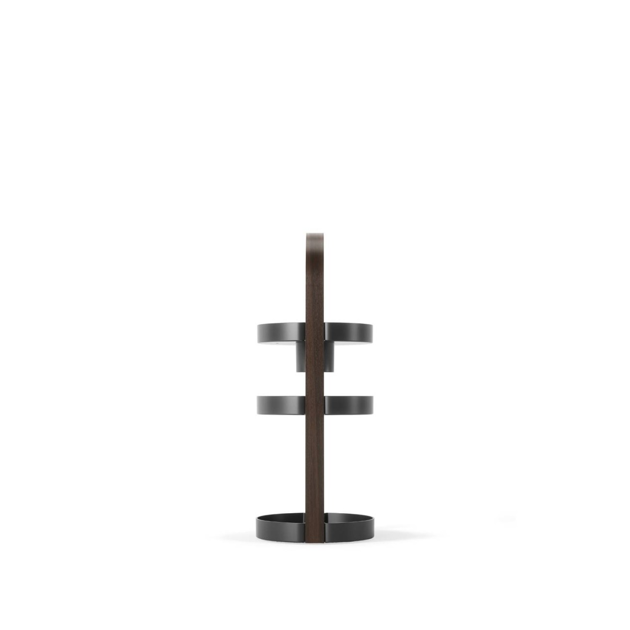 Umbra Ραφιέρα τριπλή 50x19x19cm μαύρο/καρυδί σειρά Bellwood Αξεσουάρ Μπάνιου