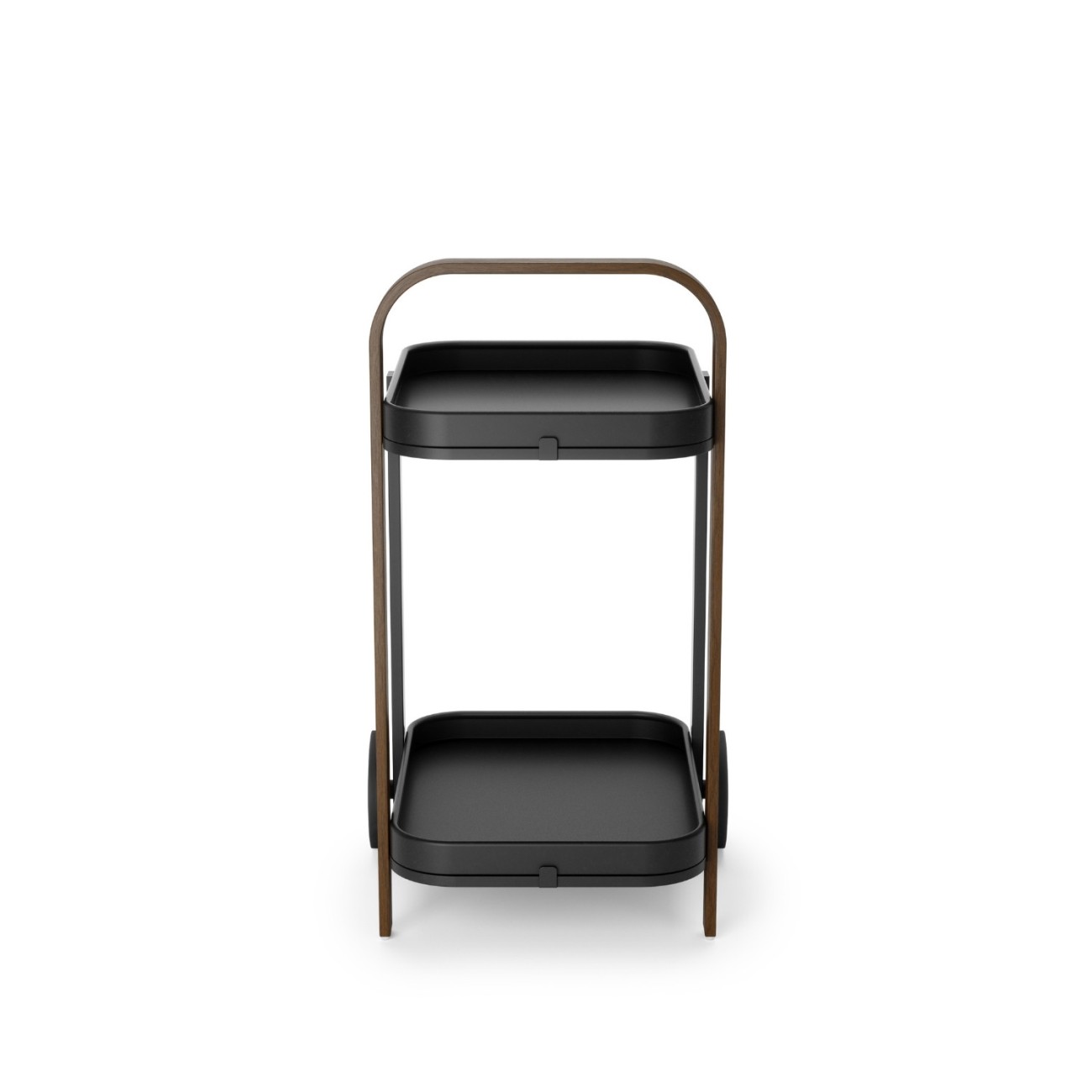 Umbra Τρόλεϊ διπλό 53x43x79cm μαύρο/καρυδί σειρά Bellwood Τρόλεϊ/μπαρ