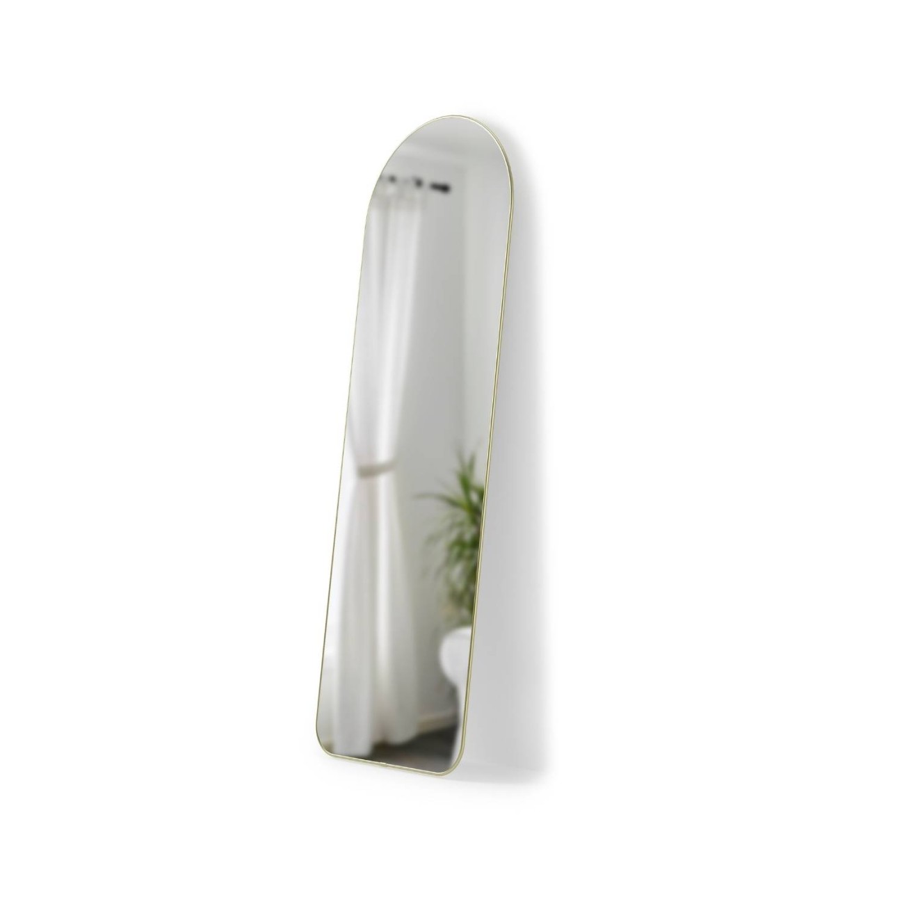 Umbra Καθρέφτης δαπέδου 157x51cm χρυσό σειρά Hubba Καθρέφτες Τοίχου