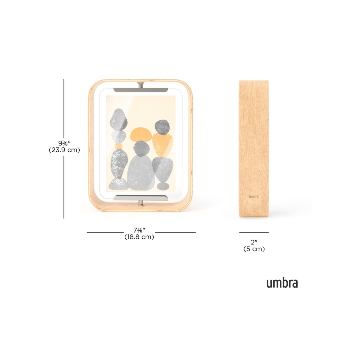 Umbra Φωτογραφοθήκη 13x18cm φυσικό ξύλο σειρά Bellwood Φωτογραφοθήκες (κορνίζες)