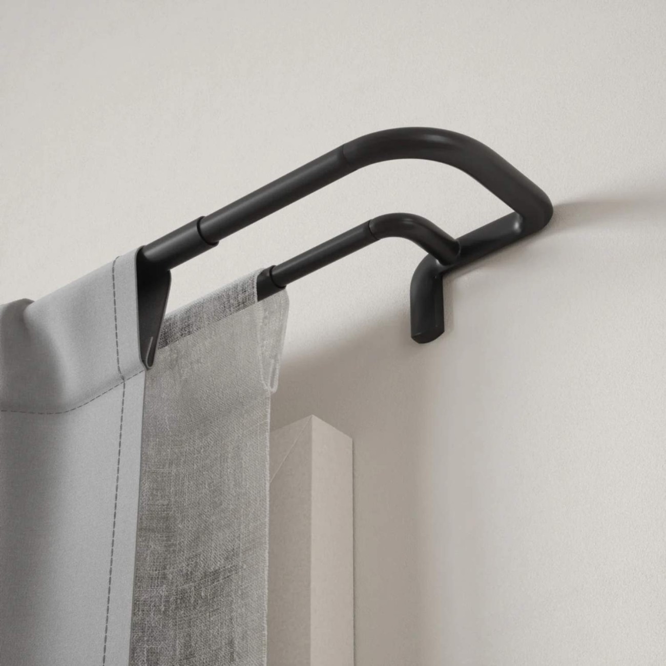 Umbra Κουρτινόξυλο Matte Black επεκτεινόμενο 167-365 cm σειρά Twilight Double Νέα Είδη