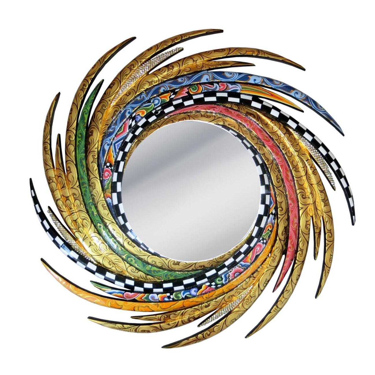Toms Drag Καθρέπτης Energy Gold M 70cm Έπιπλα