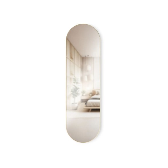 Umbra Καθρέφτης τοίχου 157x45x5cm χρυσό σειρά Hubba Pill