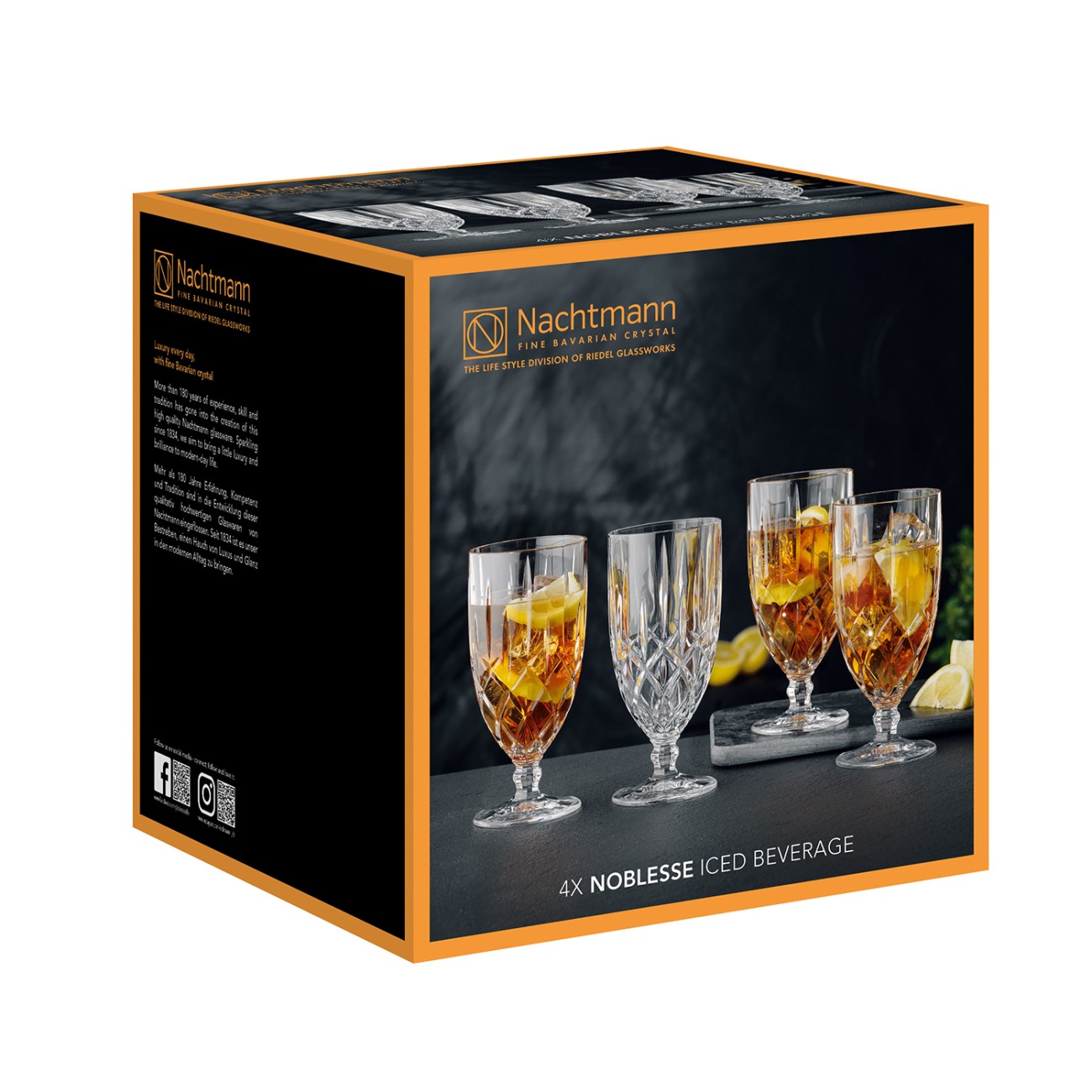 Nachtmann Σετ 4 τεμ. ποτήρια Ice cream/Iced coffee 410 ml σειρά Noblesse Noblesse by Nachtmann